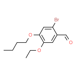 ChemSpider 2D Image | 2-Bromo-4-butoxy-5-ethoxybenzaldehyde | C13H17BrO3