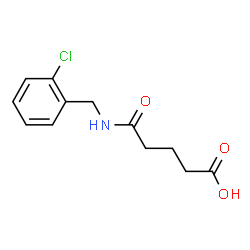 ChemSpider 2D Image | 5-[(2-Chlorobenzyl)amino]-5-oxopentanoic acid | C12H14ClNO3