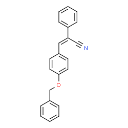 ChemSpider 2D Image | (2Z)-3-[4-(Benzyloxy)phenyl]-2-phenylacrylonitrile | C22H17NO