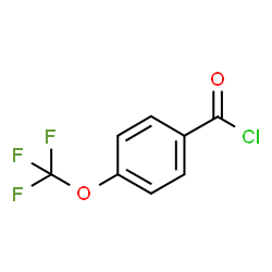 ChemSpider 2D Image | 4-(Trifluoromethoxy)benzoyl chloride | C8H4ClF3O2