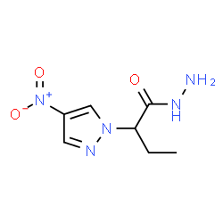 ChemSpider 2D Image | 2-(4-nitropyrazol-1-yl)butanehydrazide | C7H11N5O3