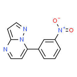 ChemSpider 2D Image | 7-(3-nitrophenyl)pyrazolo[1,5-a]pyrimidine | C12H8N4O2