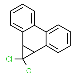 ChemSpider 2D Image | 1,1-Dichloro-1a,9b-dihydro-1H-cyclopropa[l]phenanthrene | C15H10Cl2