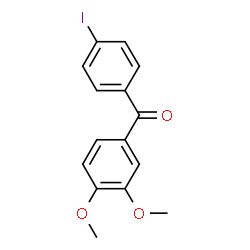 ChemSpider 2D Image | (3,4-Dimethoxyphenyl)(4-iodophenyl)methanone | C15H13IO3