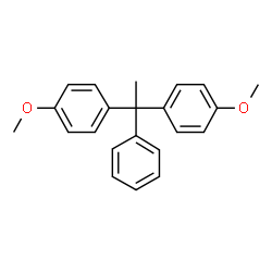 ChemSpider 2D Image | 1,1'-(1-Phenyl-1,1-ethanediyl)bis(4-methoxybenzene) | C22H22O2