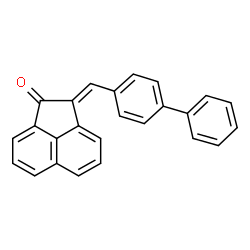 ChemSpider 2D Image | (2E)-2-(4-Biphenylylmethylene)-1(2H)-acenaphthylenone | C25H16O