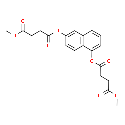 ChemSpider 2D Image | 4,4'-Dimethyl 1,1'-(1,6-naphthalenediyl) disuccinate | C20H20O8