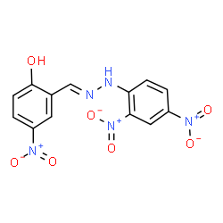 ChemSpider 2D Image | 2-[(2,4-Dinitro-phenyl)-hydrazonomethyl]-4-nitro-phenol | C13H9N5O7