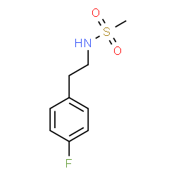 ChemSpider 2D Image | N-[2-(4-Fluorophenyl)ethyl]methanesulfonamide | C9H12FNO2S