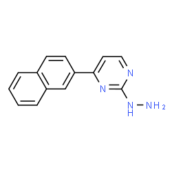 ChemSpider 2D Image | 2-Hydrazino-4-(2-naphthyl)pyrimidine | C14H12N4