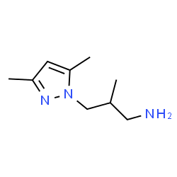ChemSpider 2D Image | Î²,3,5-Trimethyl-1H-pyrazole-1-propanamine | C9H17N3