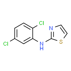 ChemSpider 2D Image | N-(2,5-Dichlorophenyl)-1,3-thiazol-2-amine | C9H6Cl2N2S