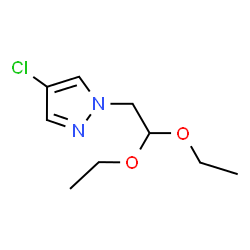 ChemSpider 2D Image | 4-chloro-1-(2,2-diethoxyethyl)pyrazole | C9H15ClN2O2