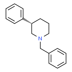 ChemSpider 2D Image | (3S)-1-Benzyl-3-phenylpiperidine | C18H21N