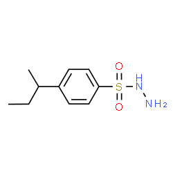 ChemSpider 2D Image | 4-sec-Butylbenzenesulfonohydrazide | C10H16N2O2S