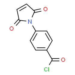 ChemSpider 2D Image | 4-(2,5-Dioxo-2,5-dihydro-1H-pyrrol-1-yl)benzoyl chloride | C11H6ClNO3