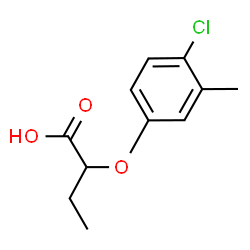 ChemSpider 2D Image | 2-(4-Chloro-3-methylphenoxy)butanoic acid | C11H13ClO3