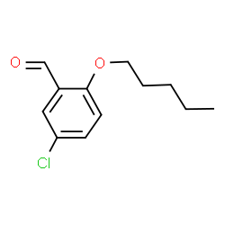 ChemSpider 2D Image | 5-Chloro-2-(pentyloxy)benzaldehyde | C12H15ClO2