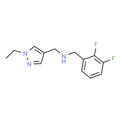ChemSpider 2D Image | N-(2,3-difluorobenzyl)-N-[(1-ethyl-1H-pyrazol-4-yl)methyl]amine | C13H15F2N3