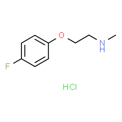 ChemSpider 2D Image | [2-(4-fluorophenoxy)ethyl](methyl)amine hydrochloride | C9H13ClFNO