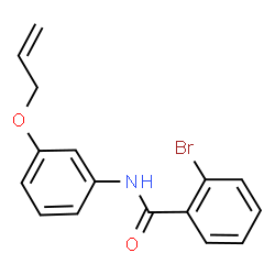ChemSpider 2D Image | N-[3-(Allyloxy)phenyl]-2-bromobenzamide | C16H14BrNO2