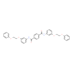 ChemSpider 2D Image | N,N'-Bis[3-(2-phenoxyethoxy)phenyl]terephthalamide | C36H32N2O6