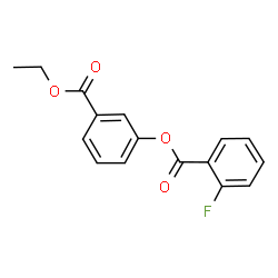 ChemSpider 2D Image | 3-(Ethoxycarbonyl)phenyl 2-fluorobenzoate | C16H13FO4