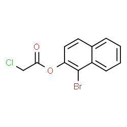 ChemSpider 2D Image | 1-Bromo-2-naphthyl chloroacetate | C12H8BrClO2