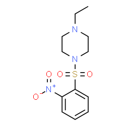 ChemSpider 2D Image | 1-Ethyl-4-[(2-nitrophenyl)sulfonyl]piperazine | C12H17N3O4S