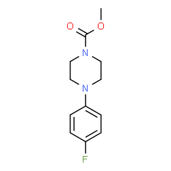ChemSpider 2D Image | Methyl 4-(4-fluorophenyl)-1-piperazinecarboxylate | C12H15FN2O2