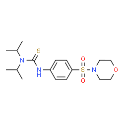 ChemSpider 2D Image | 1,1-Diisopropyl-3-[4-(4-morpholinylsulfonyl)phenyl]thiourea | C17H27N3O3S2