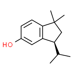 ChemSpider 2D Image | (3S)-3-Isopropyl-1,1-dimethyl-5-indanol | C14H20O