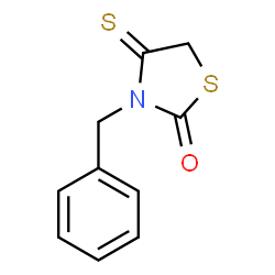 ChemSpider 2D Image | 3-Benzyl-4-thioxo-1,3-thiazolidin-2-one | C10H9NOS2
