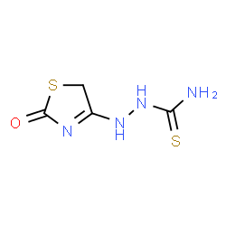 ChemSpider 2D Image | 2-(2-Oxo-2,5-dihydro-1,3-thiazol-4-yl)hydrazinecarbothioamide | C4H6N4OS2