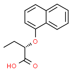 ChemSpider 2D Image | (2S)-2-(1-Naphthyloxy)butanoic acid | C14H14O3