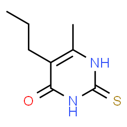 ChemSpider 2D Image | 2-mercapto-6-methyl-5-propylpyrimidin-4-ol | C8H12N2OS