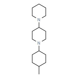ChemSpider 2D Image | 1'-(4-Methylcyclohexyl)-1,4'-bipiperidine | C17H32N2