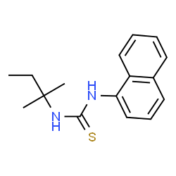 ChemSpider 2D Image | 1-(2-Methyl-2-butanyl)-3-(1-naphthyl)thiourea | C16H20N2S