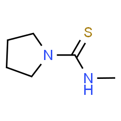 ChemSpider 2D Image | N-Methyl-1-pyrrolidinecarbothioamide | C6H12N2S