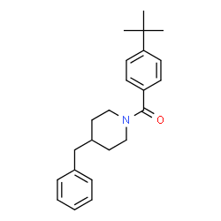 ChemSpider 2D Image | (4-Benzyl-piperidin-1-yl)-(4-tert-butyl-phenyl)-methanone | C23H29NO