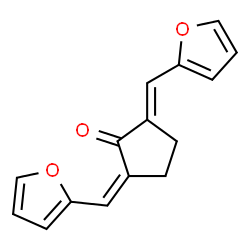 ChemSpider 2D Image | 2,5-Bis-furan-2-ylmethylene-cyclopentanone | C15H12O3