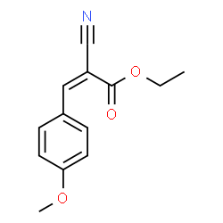 ChemSpider 2D Image | Ethyl (2Z)-2-cyano-3-(4-methoxyphenyl)acrylate | C13H13NO3