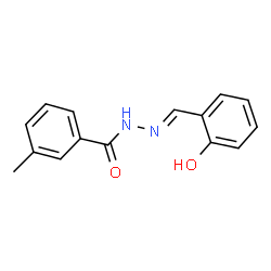 ChemSpider 2D Image | N'-[(E)-(2-Hydroxyphenyl)methylene]-3-methylbenzohydrazide | C15H14N2O2