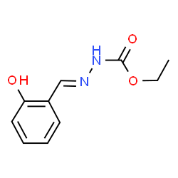 ChemSpider 2D Image | ethyl 2-(2-hydroxybenzylidene)hydrazine-1-carboxylate | C10H12N2O3
