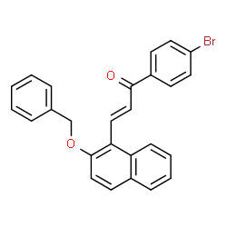 ChemSpider 2D Image | (2E)-3-[2-(Benzyloxy)-1-naphthyl]-1-(4-bromophenyl)-2-propen-1-one | C26H19BrO2