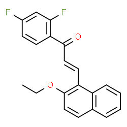 ChemSpider 2D Image | (2E)-1-(2,4-Difluorophenyl)-3-(2-ethoxy-1-naphthyl)-2-propen-1-one | C21H16F2O2