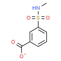 ChemSpider 2D Image | 3-(Methylsulfamoyl)benzoate | C8H8NO4S