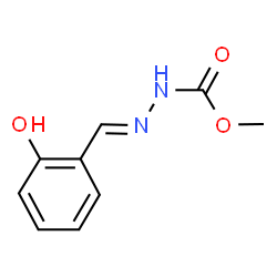 ChemSpider 2D Image | Methyl (2E)-2-(2-hydroxybenzylidene)hydrazinecarboxylate | C9H10N2O3