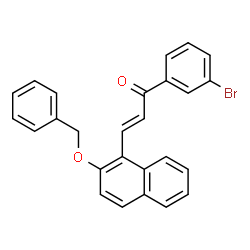 ChemSpider 2D Image | (2E)-3-[2-(Benzyloxy)-1-naphthyl]-1-(3-bromophenyl)-2-propen-1-one | C26H19BrO2