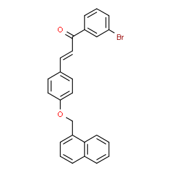 ChemSpider 2D Image | (2E)-1-(3-Bromophenyl)-3-[4-(1-naphthylmethoxy)phenyl]-2-propen-1-one | C26H19BrO2